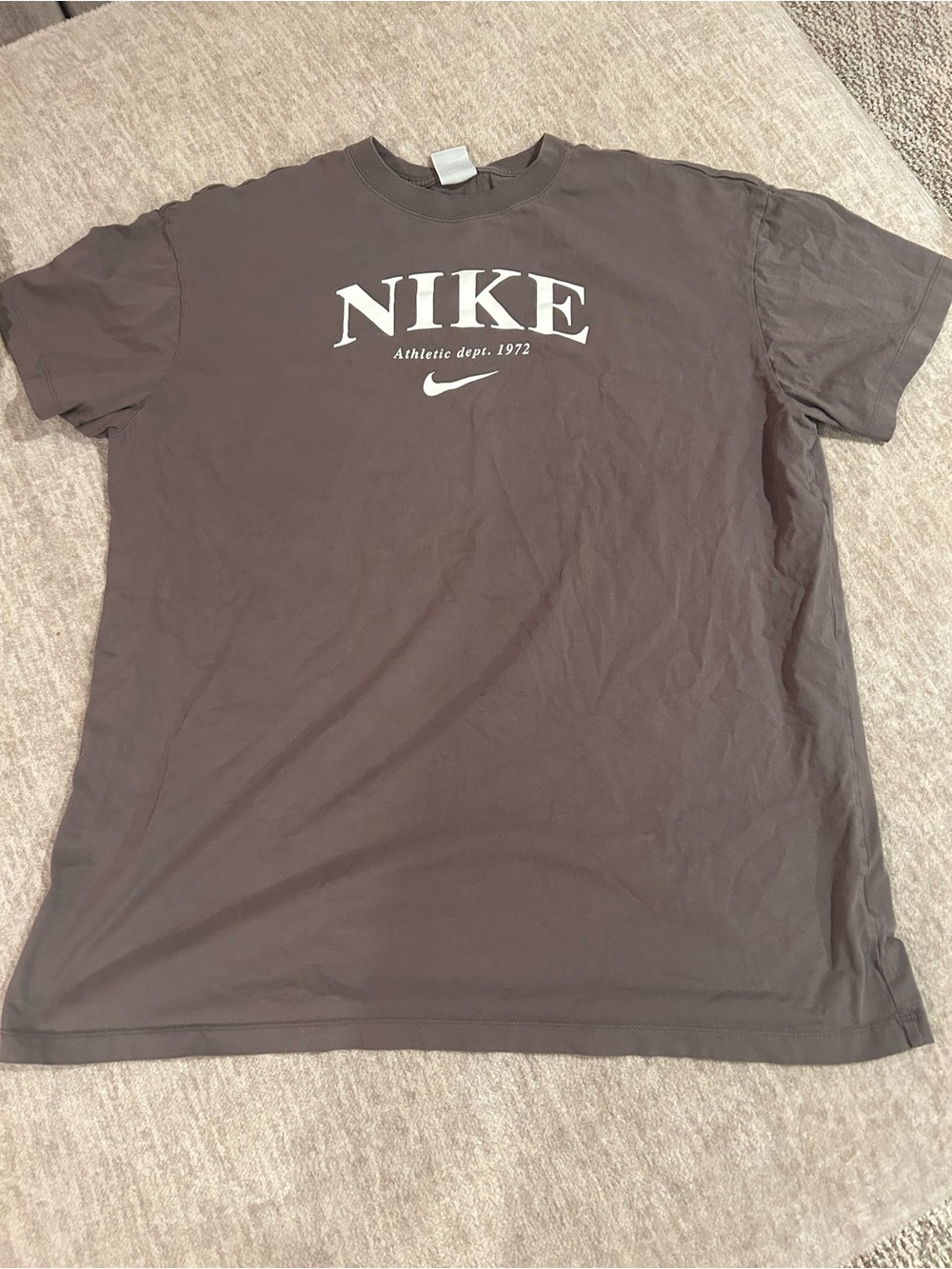 Nike Grey Brown T Shirt Dress